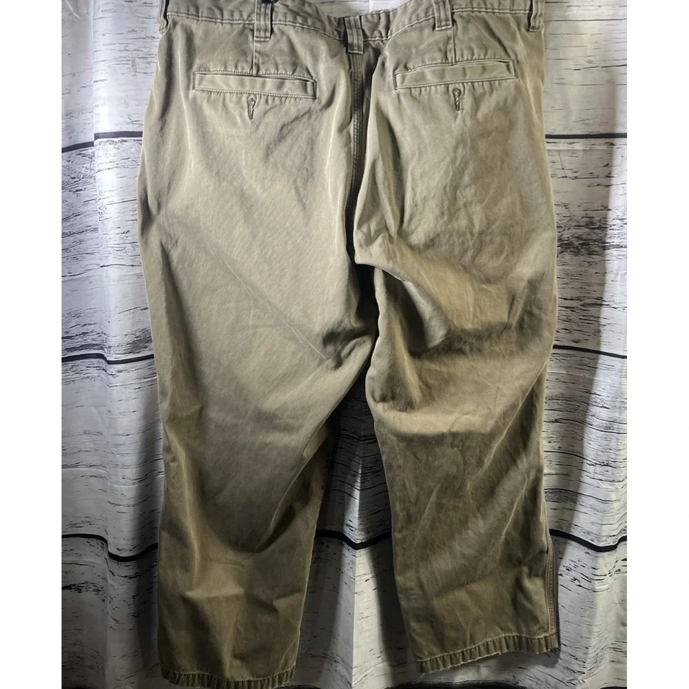 LL Bean Vintage Mens Pants 44x30 Khaki Straight Leg Chino‎ Pants